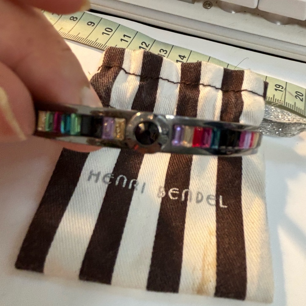 *RARE*Henri Bendel Multi color crystal bracelet-NWT